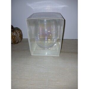 Slant Collection Stemless Wine Glass 30oz Luster 5"×6" Holds One Full Bottle